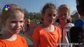 Hardlopen in oranje, geel en blauw - Noordkop Centraal