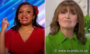 Lorraine reacts to BGT contestant's impression of her: ‘Do I really sound like that?’ - Express