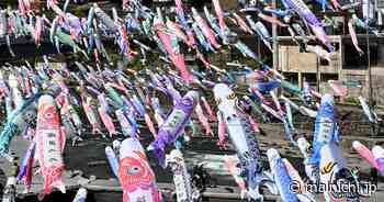 In Photos: Thousands of colorful carp streamers fly above southwest Japan river［写真特集1/10］ - The Mainichi