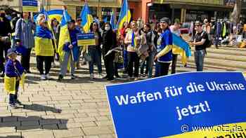 „Waffen jetzt!“ – klare Forderung bei Jenaer Ukraine-Demo