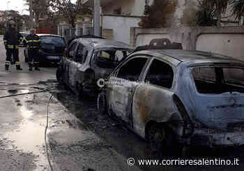 Divampano Le Fiamme Poco Prima Dell'alba: In Cenere Due Auto. Autori Ripresi Dalle Telecamere - - Corriere Salentino