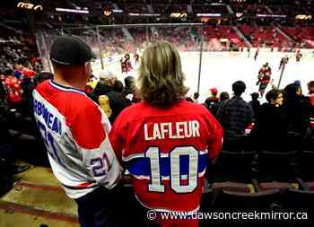Fans remember, honour Guy Lafleur before Canadiens-Senators game - Dawson Creek Mirror