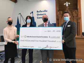 Belleville council delivers first cheque of $1.2M pledge to hospital foundation - Belleville Intelligencer