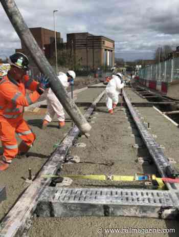 Concrete in place for Dudley line - RAIL magazine