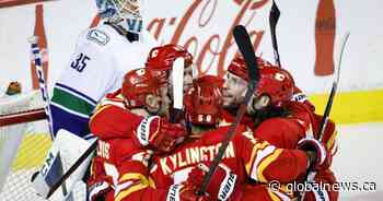 Calgary Flames down Vancouver Canucks 6-3 as Elias Lindholm hits 40 goals