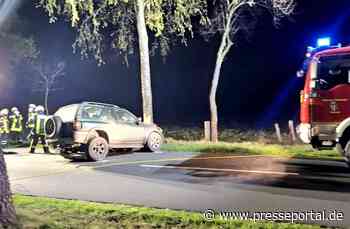 FW-ROW: Verkehrsunfall mit eingeklemmter Person