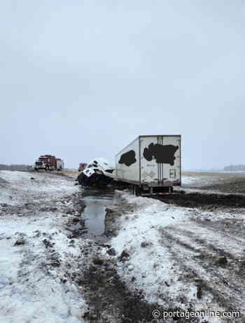MacGregor Fire Department attends semi trailer mishap - PortageOnline.com