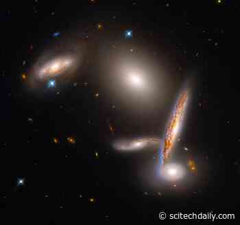 Celebrating the Hubble Space Telescope’s 32nd Birthday With a Stunning Galaxy Grouping