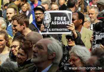 Honderden mensen nemen deel aan actie in Brussel voor Wikileaks-oprichter Julian Assange - De Morgen