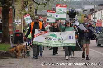 Residents take their fight to steps of Town Hall against plans to build on green belt