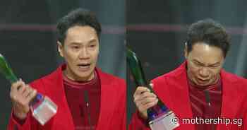 Veteran actor Brandon Wong, 50, finally wins 'Top 10 Most Popular Male Artistes' award after 27 years - Mothership.sg
