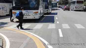 Messina, la pista ciclabile con "gimcana" già invasa dai pullman - Gazzetta del Sud - Edizione Messina