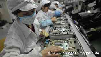 Apple-Zulieferer Foxconn setzt Produktion in zwei Fabriken aus