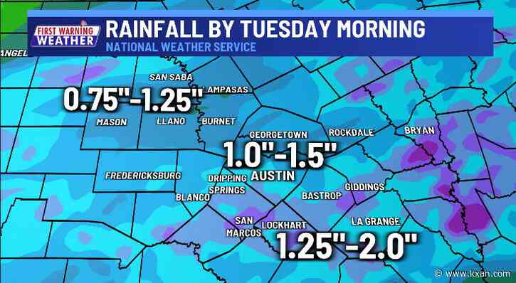 NEW: timing of today's widespread rain, thunderstorms