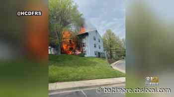 Fire Investigators Examine Apartment Fire That Displaced 32 Residents - CBS Baltimore