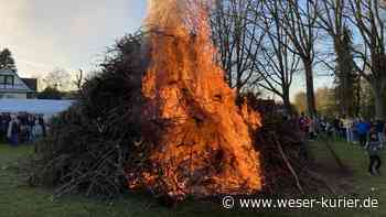 Osterfeuer in Lilienthal ziehen Hunderte Besucher an - WESER-KURIER - WESER-KURIER