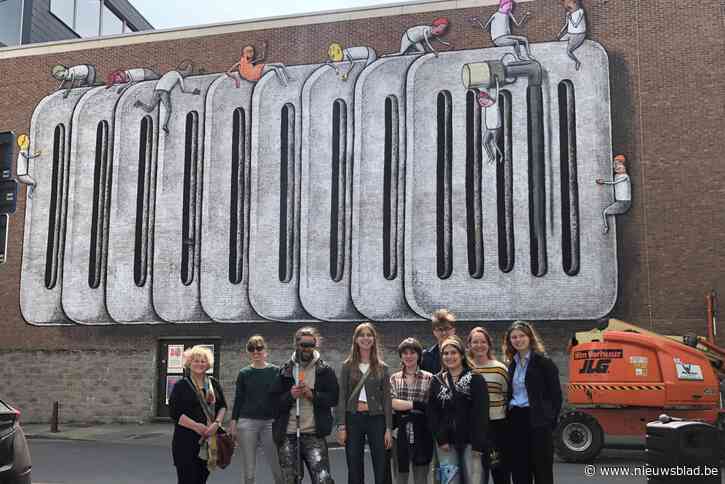 Nieuwe muurschildering moet klimaatopwarming in de verf zetten