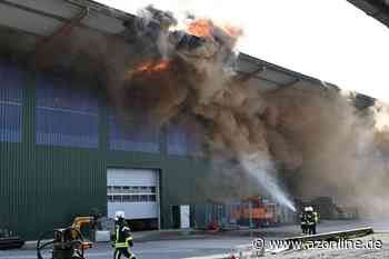 Hoher Sachschaden bei Brand einer Lagerhalle in Reken - Allgemeine Zeitung