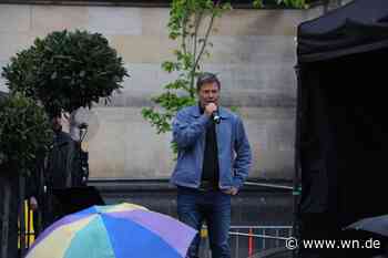 Robert Habeck in Münster: "Während wir reden, sterben Menschen"