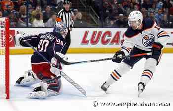 Blankenburg gets 1st NHL goal, Blue Jackets beat Oilers 5-2 - Virden Empire Advance
