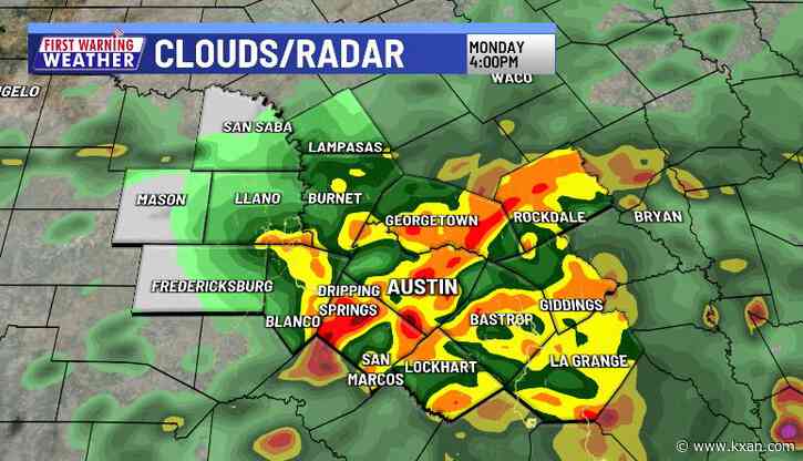 Widespread heavy rain, downpours continue through the evening