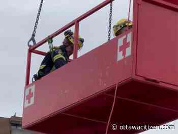 Firefighters use crane to rescue worker from Parkdale Avenue construction site
