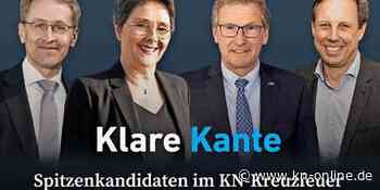 Podcast „Klare Kante“: Spitzenkandidaten im KN-Kreuzfeuer