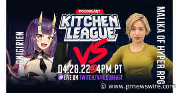 A VTUBER WILL PARTICIPATE IN A LIVE COOKING COMPETITION FOR THE FIRST TIME EVER ON FOODBEAST'S HIT TWITCH PROGRAM, KITCHEN LEAGUE