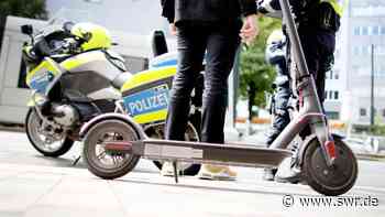 Schwerpunktkontrolle unter E-Scooter-Fahrern in Mannheim - SWR Aktuell