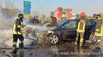 Incidente Guastalla, scoppia il rogo dopo lo schianto fra auto - il Resto del Carlino - il Resto del Carlino