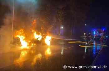 FW-MK: PKW-Brand im Grüner Tal