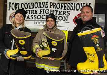 Port Colborne firefighters give poverty the boot - St. Catharines Standard