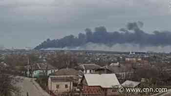 'Melted, charred metal': Russian rockets hit Ukrainian rail supply routes