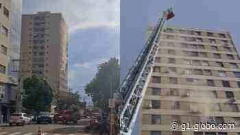 Com prédio em chamas, morador foi achado 'pelo tato', levado por escada com fumaça e está na UTI - Globo