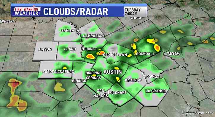 After record rainfall at the Austin airport, lighter showers continue