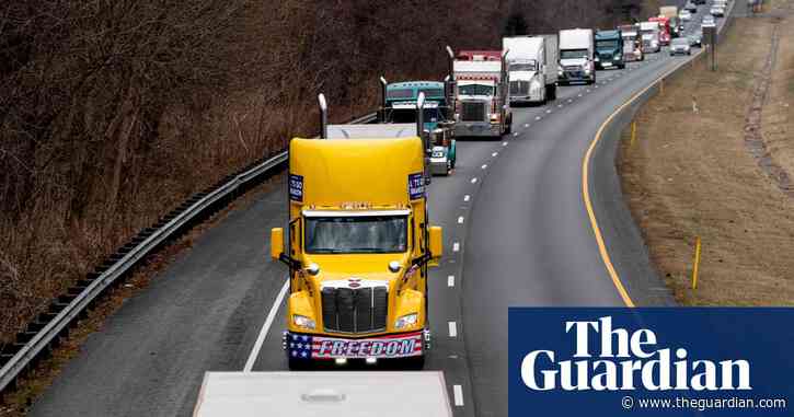 Beat it: trucker convoy driven out after being egged by kids in California