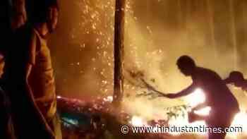 Forest fires break out in J&K and Uttarakhand | Video - Hindustan Times