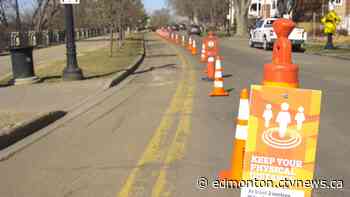 Temporary shared-use paths return to Edmonton streets - CTV News Edmonton
