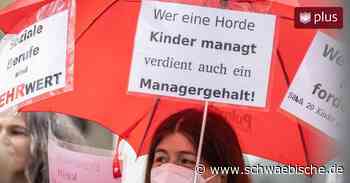 Ulmer Kita-Personal geht auf die Straße - Schwäbische