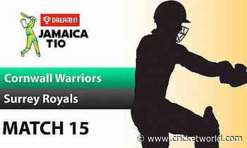 Cricket Match Predictions: Dream11 Jamaica T10 2022 - Cornwall Warriors vs Surrey Royals, Match 15 - 26th April - Cricket World