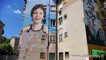 Alla Garbatella spunta il murale di Alfredino Rampi