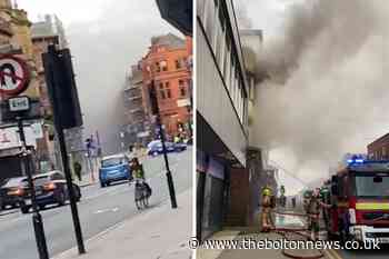 Major fire at derelict building in Bolton town centre - The Bolton News