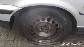 Herdecke: In Rehbergstraße Reifen an fünf Autos zerstochen - WP News