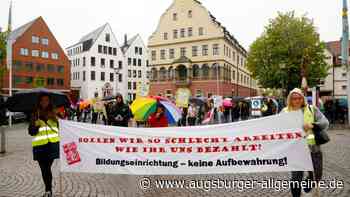 Kitas in Ulm geschlossen: Beschäftigte streiken für besseren Lohn