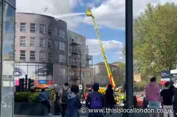 Creek Road Deptford fire: Live updates on flat block roof