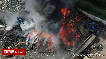 Preston scrapyard fire: Crews bring blaze under control