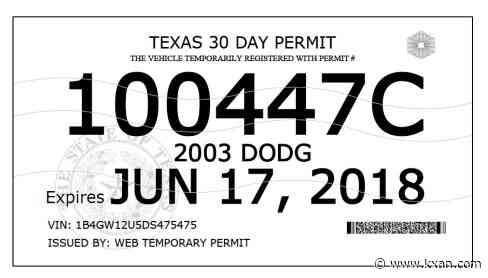 Texas lawmakers tackle paper license plate fraud