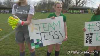 Dunlap playing for teammate Tessa Sutton, Central Illinois soccer all “Team Tessa” - WEEK