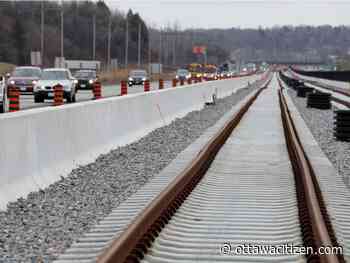 Officials mark start of track installation for Stage 2 LRT East Extension