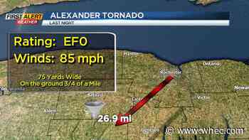 Confirmed tornado in western New York Monday evening